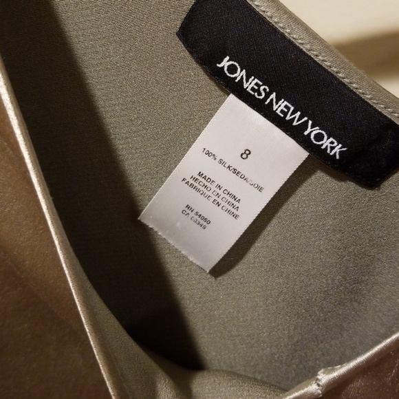 Jones New York Silk Tank Crop Top - Picture 3 of 6